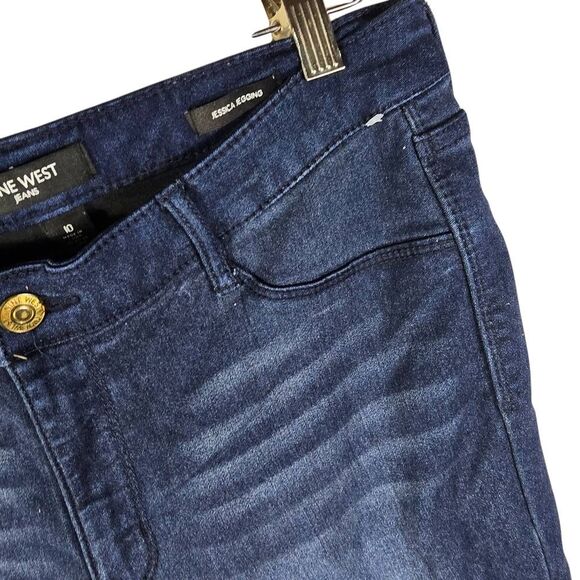 Nine West Dark Indigo Skinny Jeans Size 10 - Picture 3 of 7